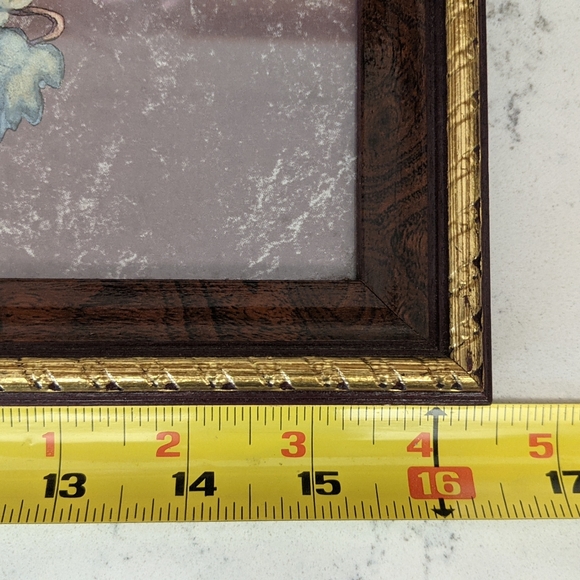 Set of 3 vintage HOMCO pictures. Fruit, floral, heart. - Picture 4 of 10